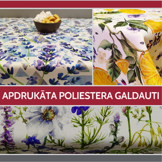 Apdrukāta poliestera galdauti