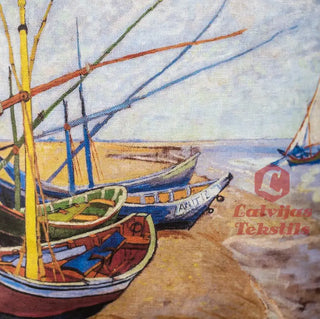 Lina Auduma Maisi «Fishing Boats On The Beach At Saintes-Maries» | Kolekcija «Vinsents Van Gogs»